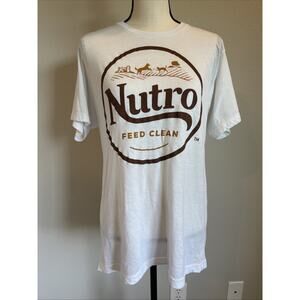 Nutro Feed Clean Dog Cat Food Advertisement Employer T-Shirt Women’s Sz XL